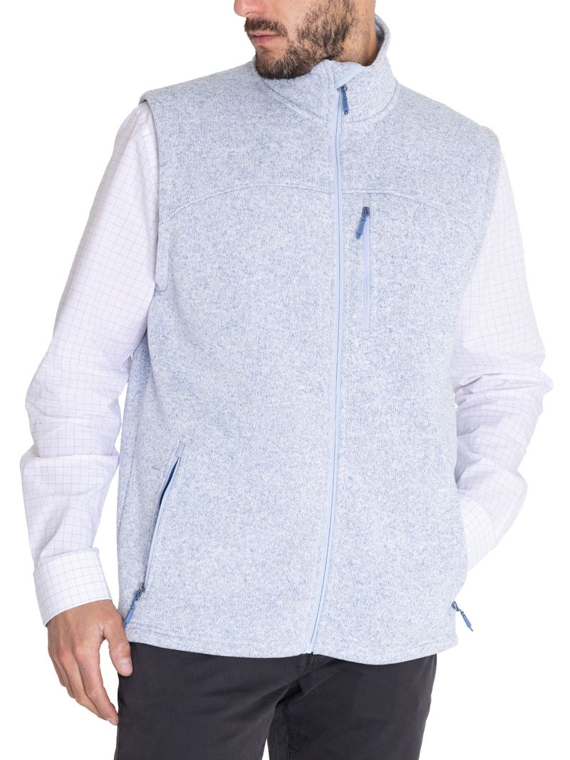 Polar Sin Mangas Fibras Recicladas Hombre York Azul Rockford