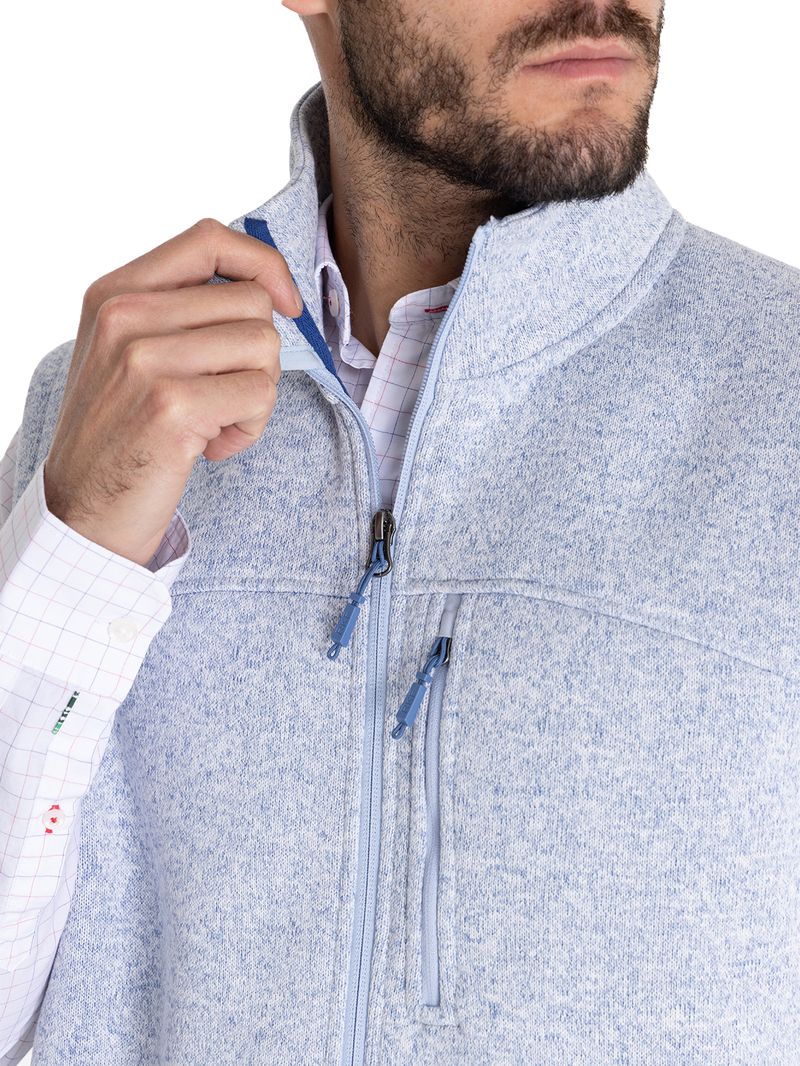 Polar Sin Mangas Fibras Recicladas Hombre York Azul Rockford