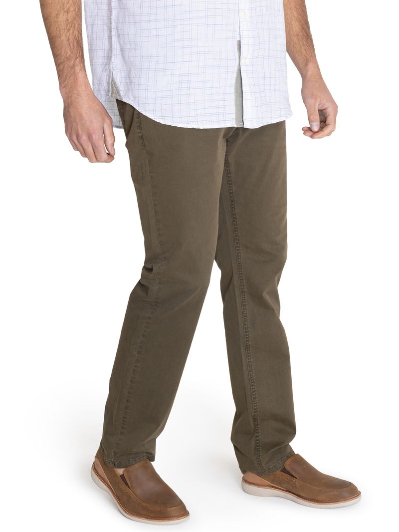 Pantalon-Natural-Flex-Hombre-Five-Verde-Oscuro-Rockford