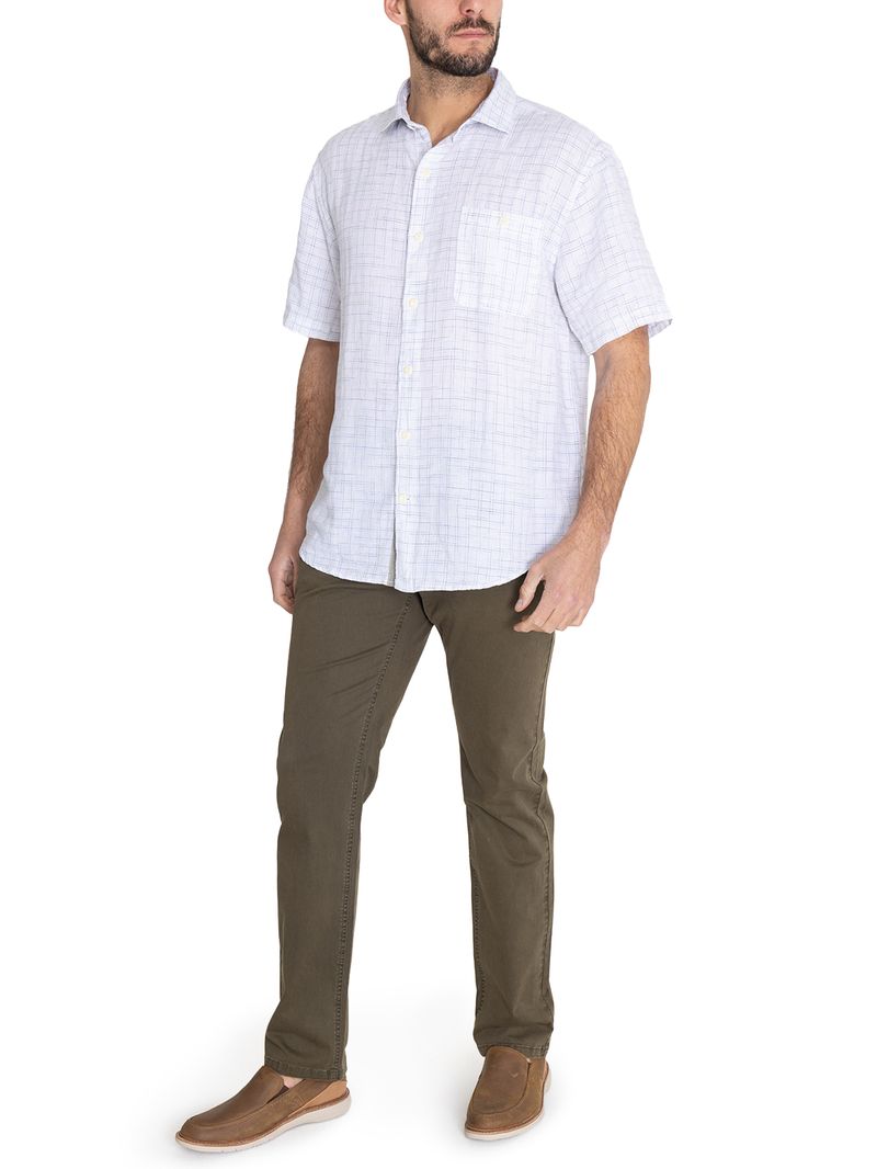 Pantalon-Natural-Flex-Hombre-Five-Verde-Oscuro-Rockford