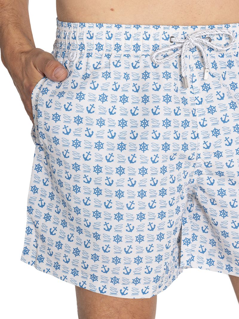 Traje De Baño Fibras Recicladas Hombre Izam Celeste Rockford