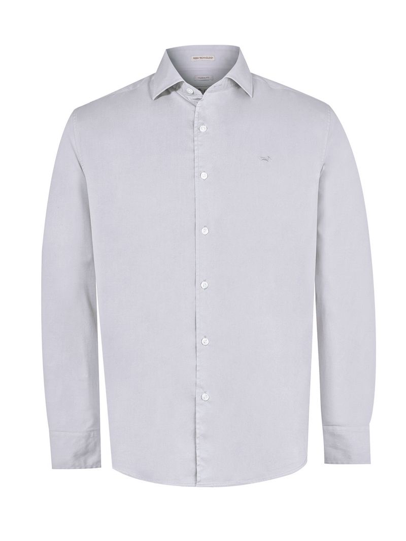 Camisa Algodón Orgánico Hombre Soft Gris Rockford