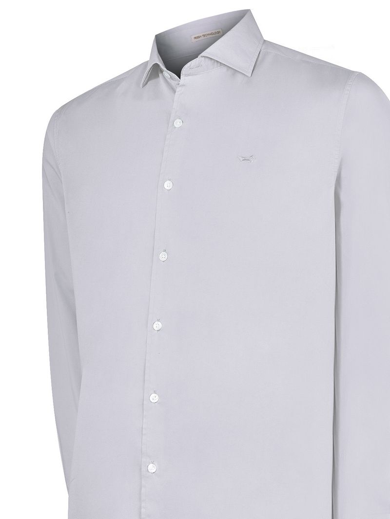 Camisa Algodón Orgánico Hombre Soft Gris Rockford