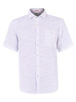 Camisa Lino Orgánico Hombre Marbled Rojo Rockford