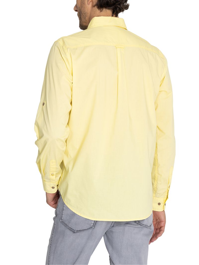 Camisa-Algodon-Organico-Hombre-Galiton-Amarillo-Rockford