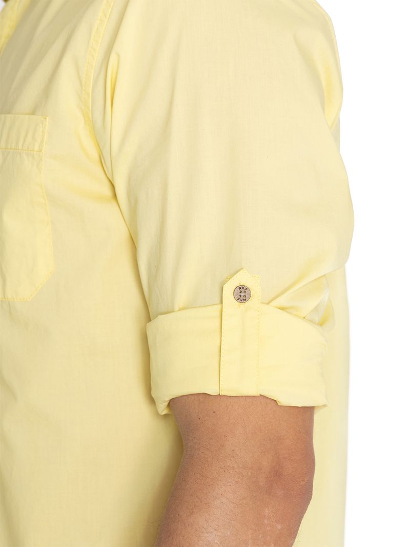 Camisa-Algodon-Organico-Hombre-Galiton-Amarillo-Rockford
