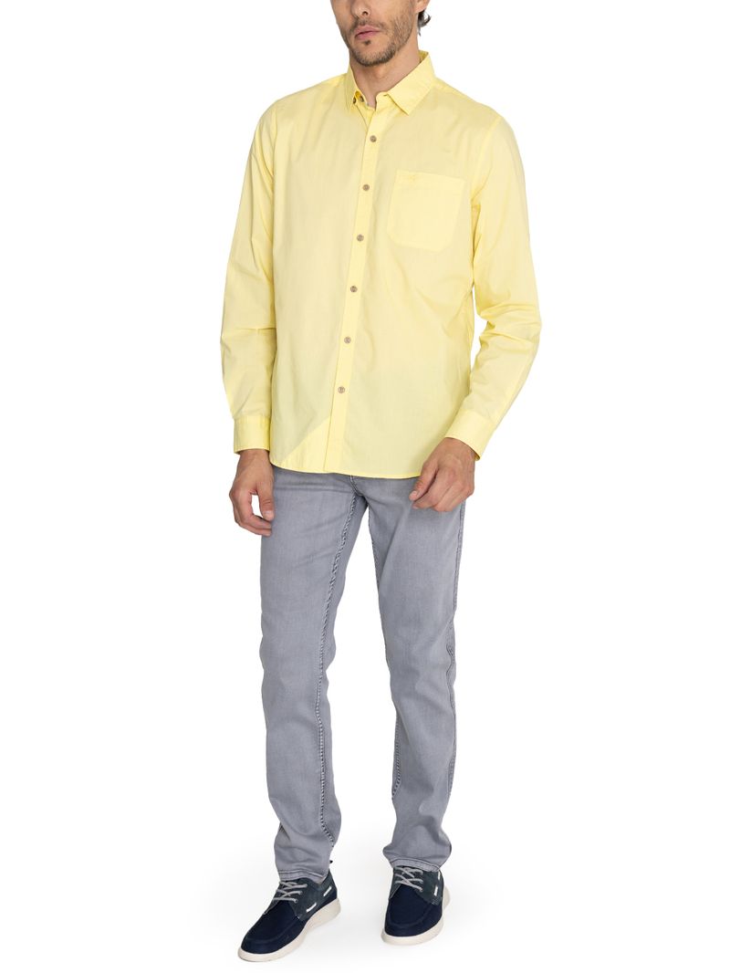 Camisa-Algodon-Organico-Hombre-Galiton-Amarillo-Rockford