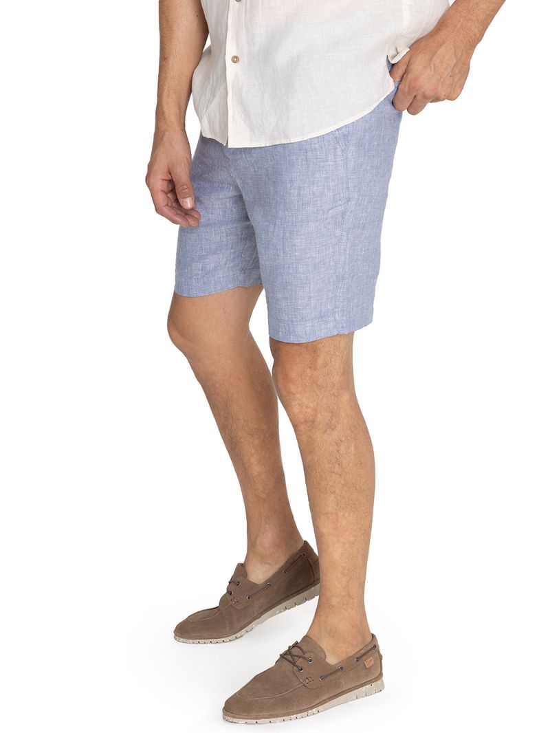 Short-Lino-Organico-Hombre-Linen-Azul-Rockford
