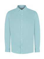 Camisa Lino Orgánico Hombre Linenpro Turquesa Rockford