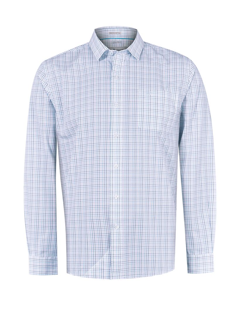 Camisa Algodón Orgánico Hombre Lighter Azul Rockford