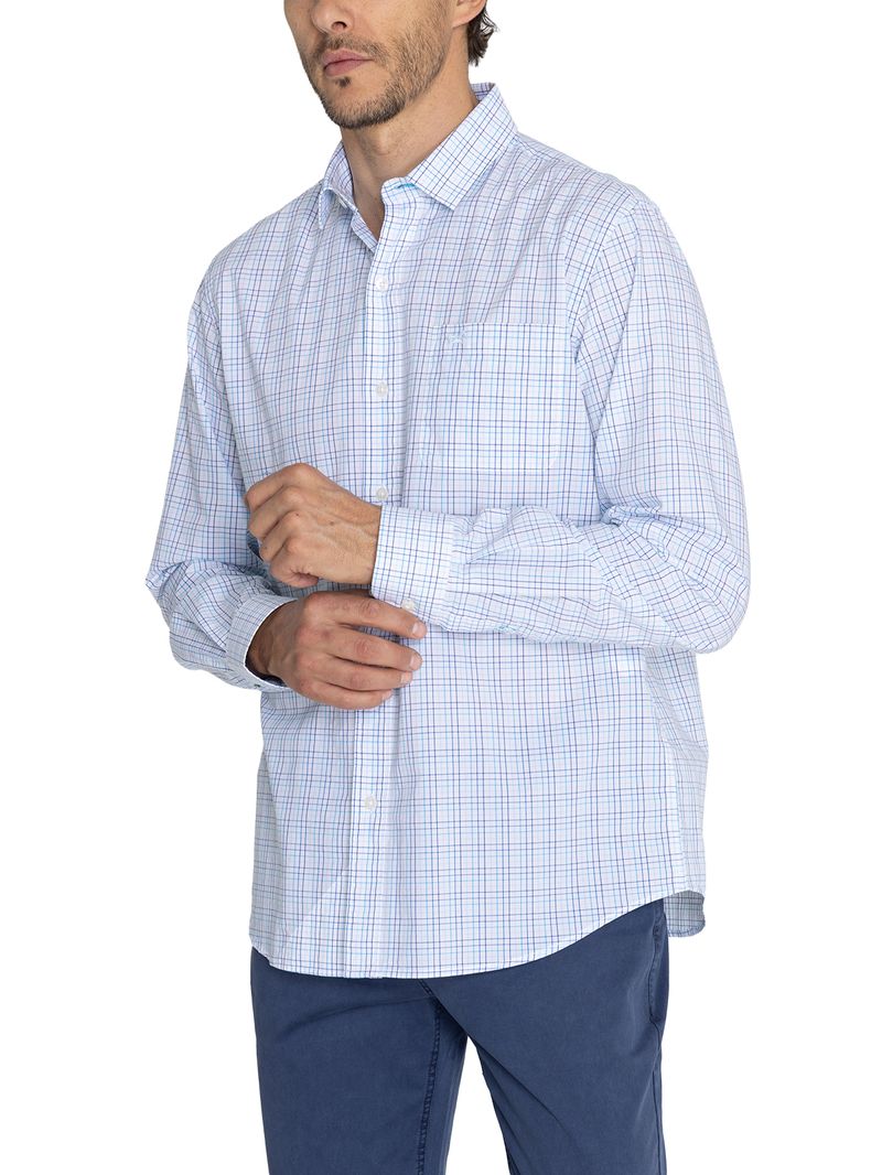 Camisa Algodón Orgánico Hombre Lighter Azul Rockford