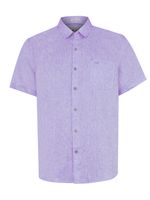 Camisa Lino Orgánico Hombre Linenshort Morado Rockford