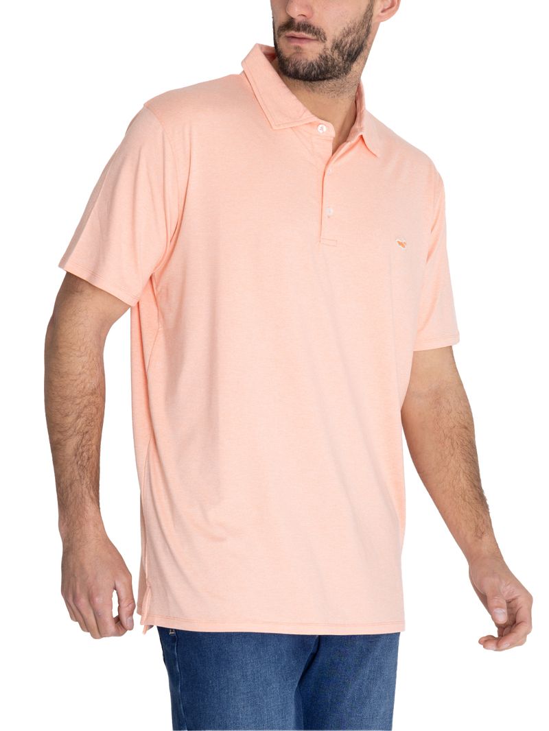 Polera Fibras Recicladas Hombre Frateli Naranjo Rockford