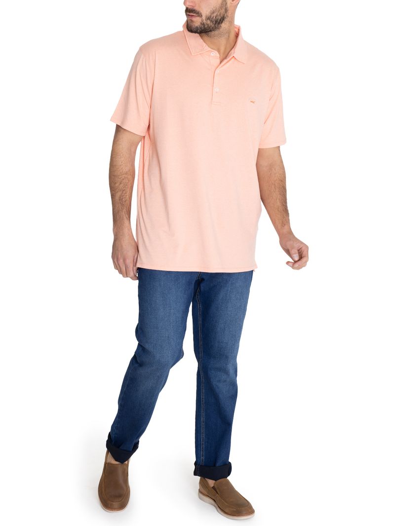 Polera Fibras Recicladas Hombre Frateli Naranjo Rockford