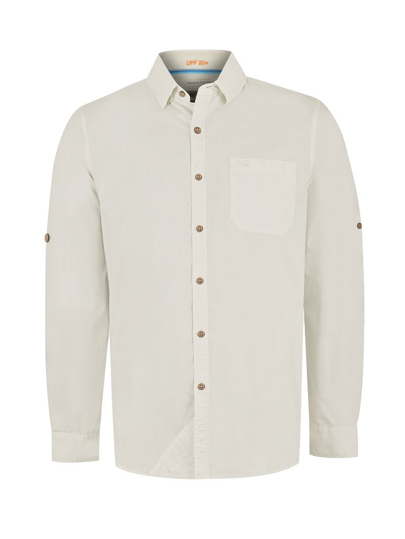 Camisa Algodón Orgánico Hombre Galiton Beige Rockford