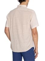 Camisa Lino Orgánico Hombre Linenjer Beige Rockford