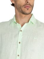 Camisa-Lino-Organico-Hombre-Linenjer-Verde-Rockford