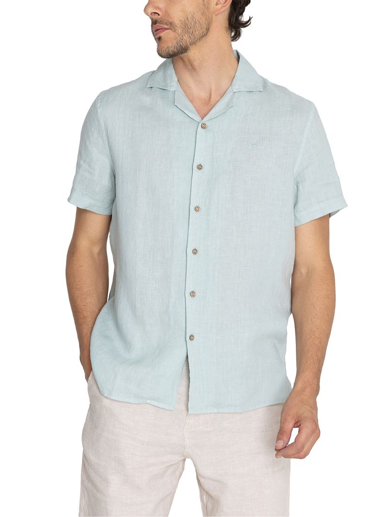 Camisa-Lino-Organico-Hombre-Braga-Verde-Rockford