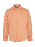 Camisa-Lino-Organico-Hombre-Linensol-Naranjo-Rockford
