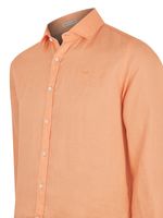 Camisa-Lino-Organico-Hombre-Linensol-Naranjo-Rockford