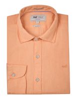 Camisa-Lino-Organico-Hombre-Linensol-Naranjo-Rockford