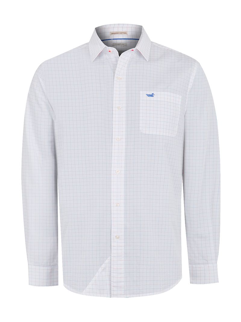 Camisa Algodón Orgánico Hombre Lighter Blanco Rockford