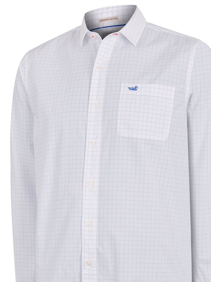 Camisa Algodón Orgánico Hombre Lighter Blanco Rockford