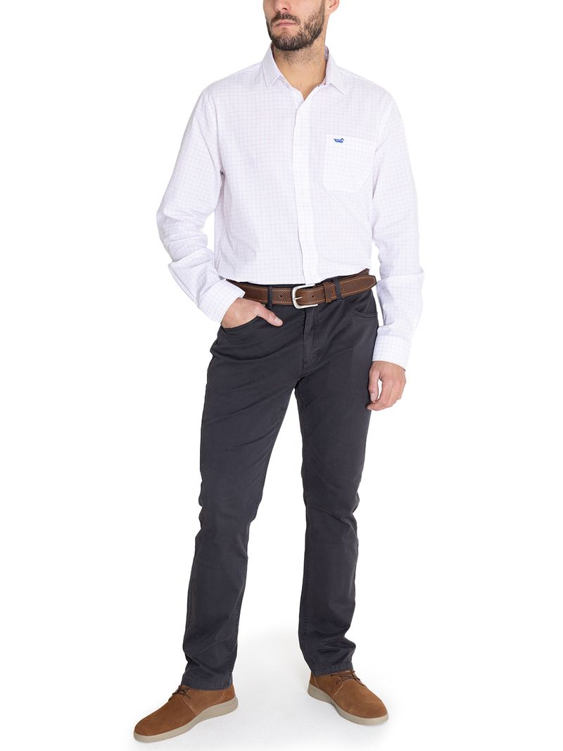 Camisa Algodón Orgánico Hombre Lighter Blanco Rockford