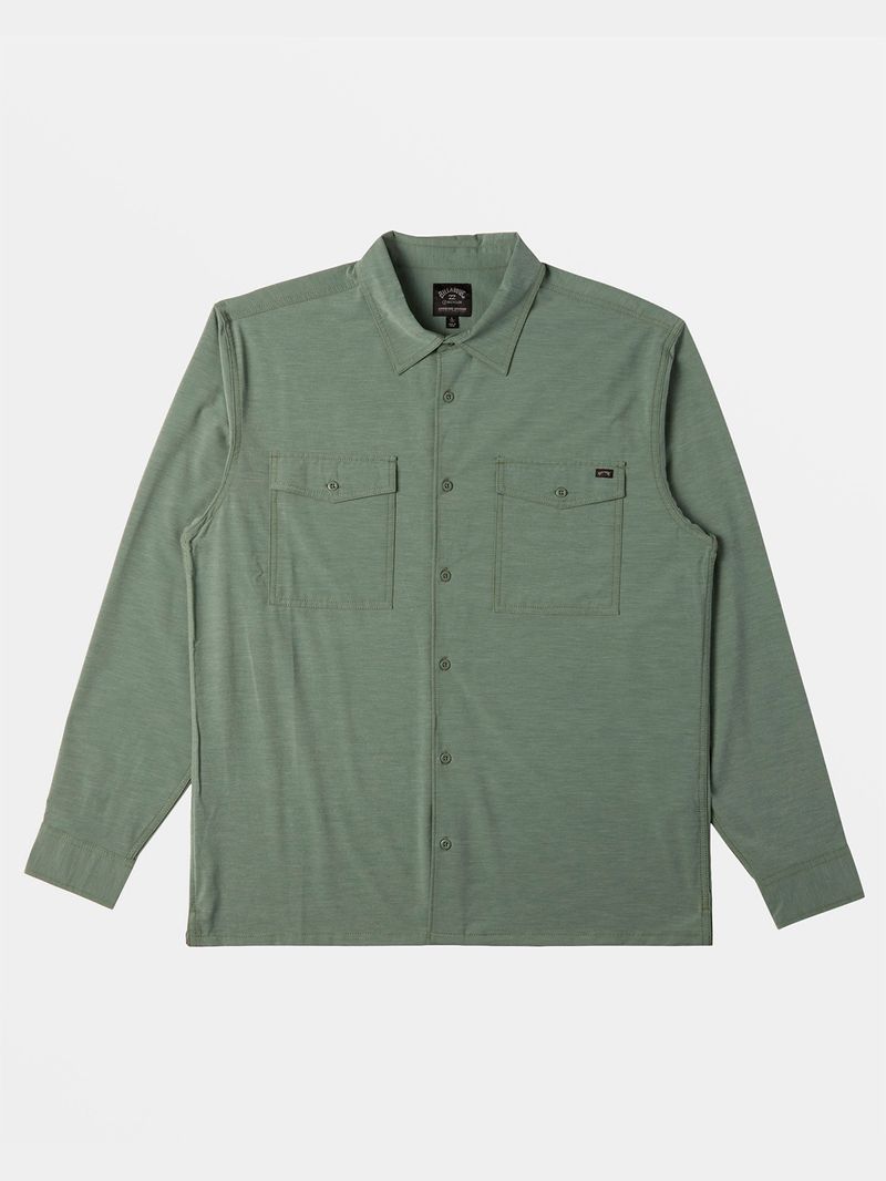 Camisa Manga Larga Hombre Surftrek Verde A/Div Billabong