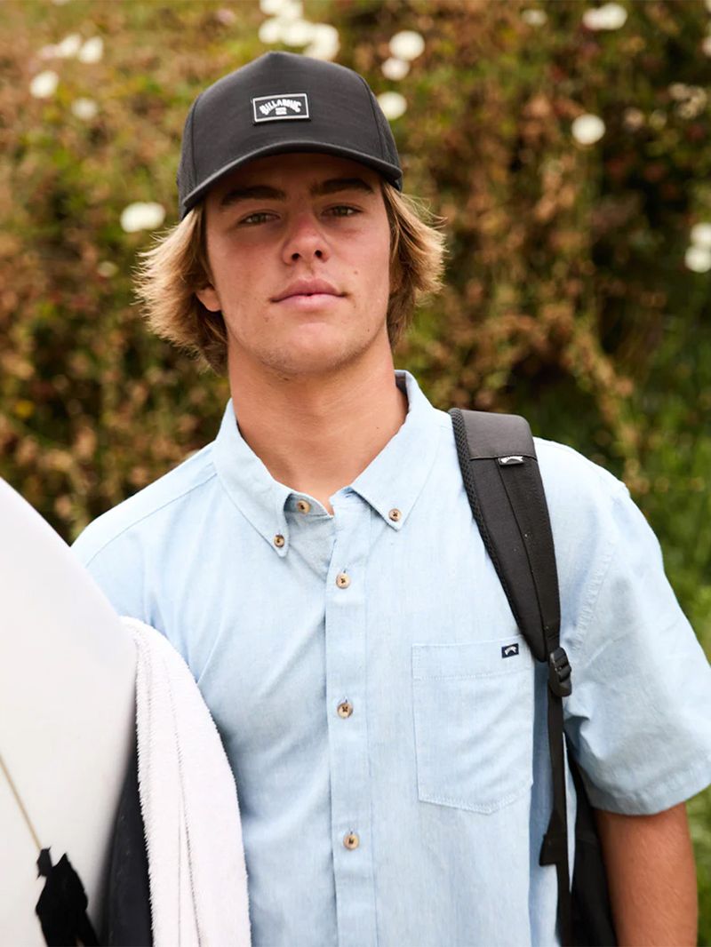 Camisa Manga Corta Hombre All Day Celeste Billabong