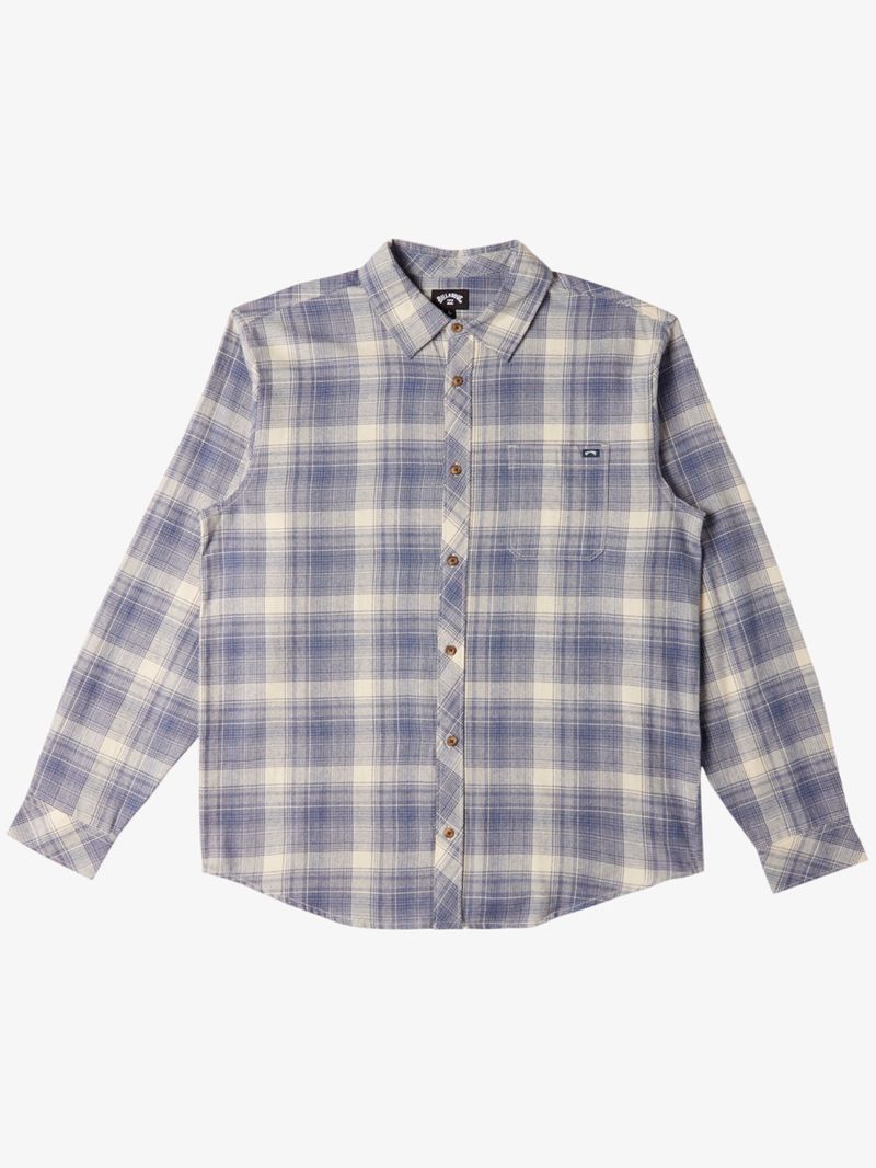 Camisa-Franela-Manga-Larga-Hombre-Coastline-Azul-Billabong