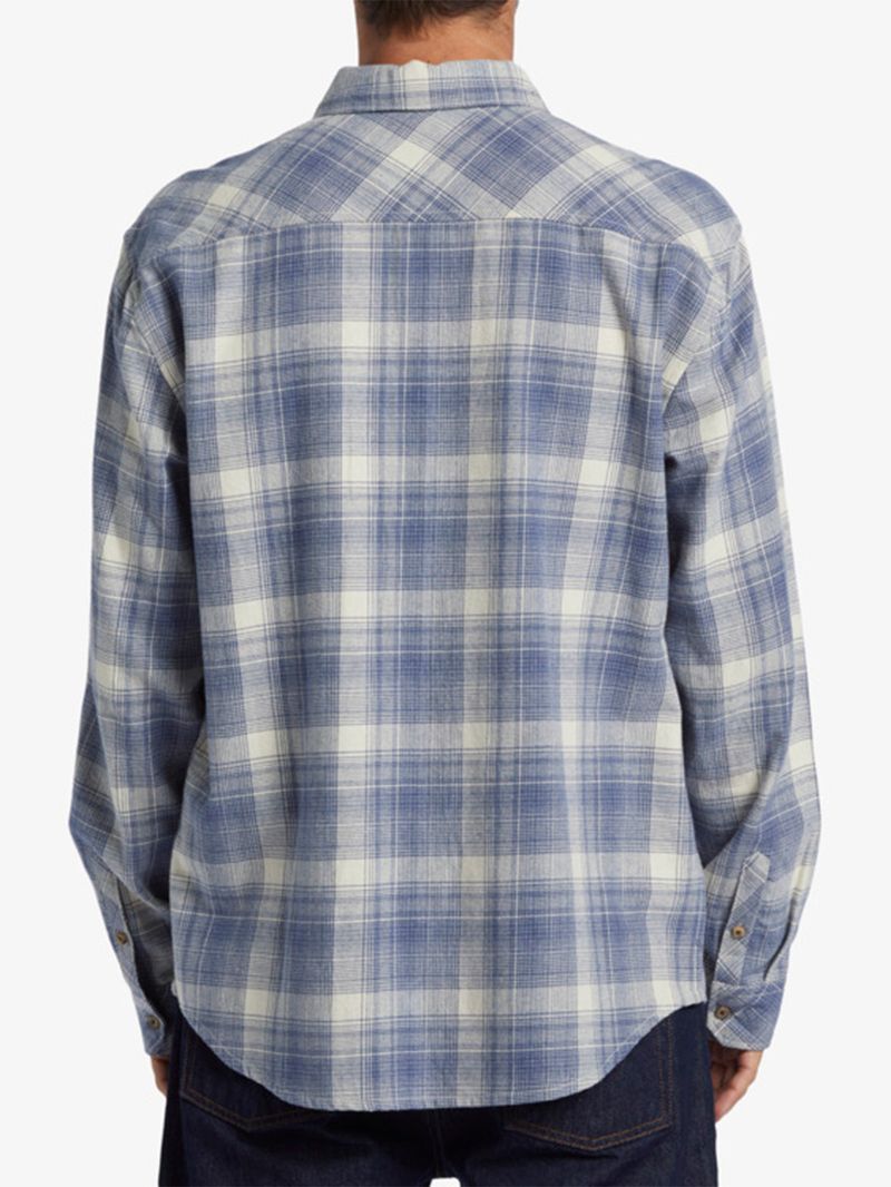 Camisa Franela Manga Larga Hombre Coastline Azul Billabong