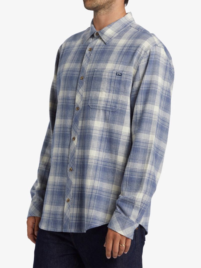 Camisa Franela Manga Larga Hombre Coastline Azul Billabong
