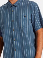 Camisa Manga Corta Hombre Sundays Jacquard Azul Billabong