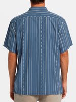 Camisa Manga Corta Hombre Sundays Jacquard Azul Billabong