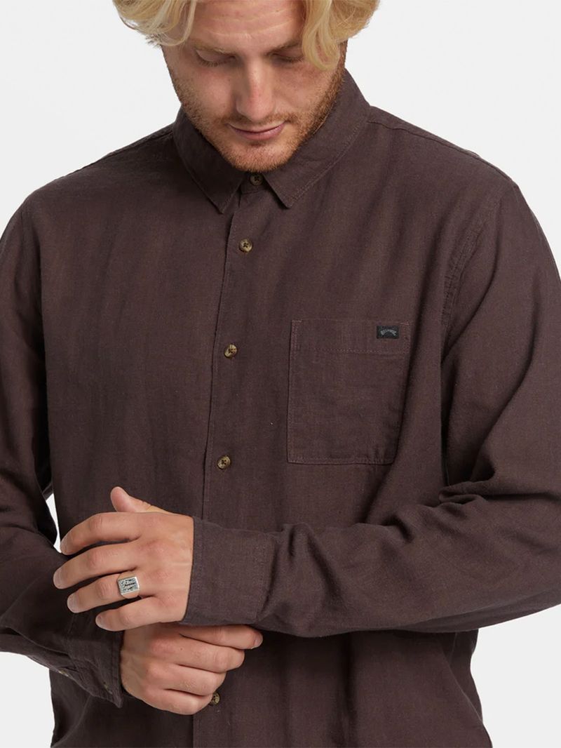 Camisa Manga Larga Hombre Ricardo Cafe Billabong