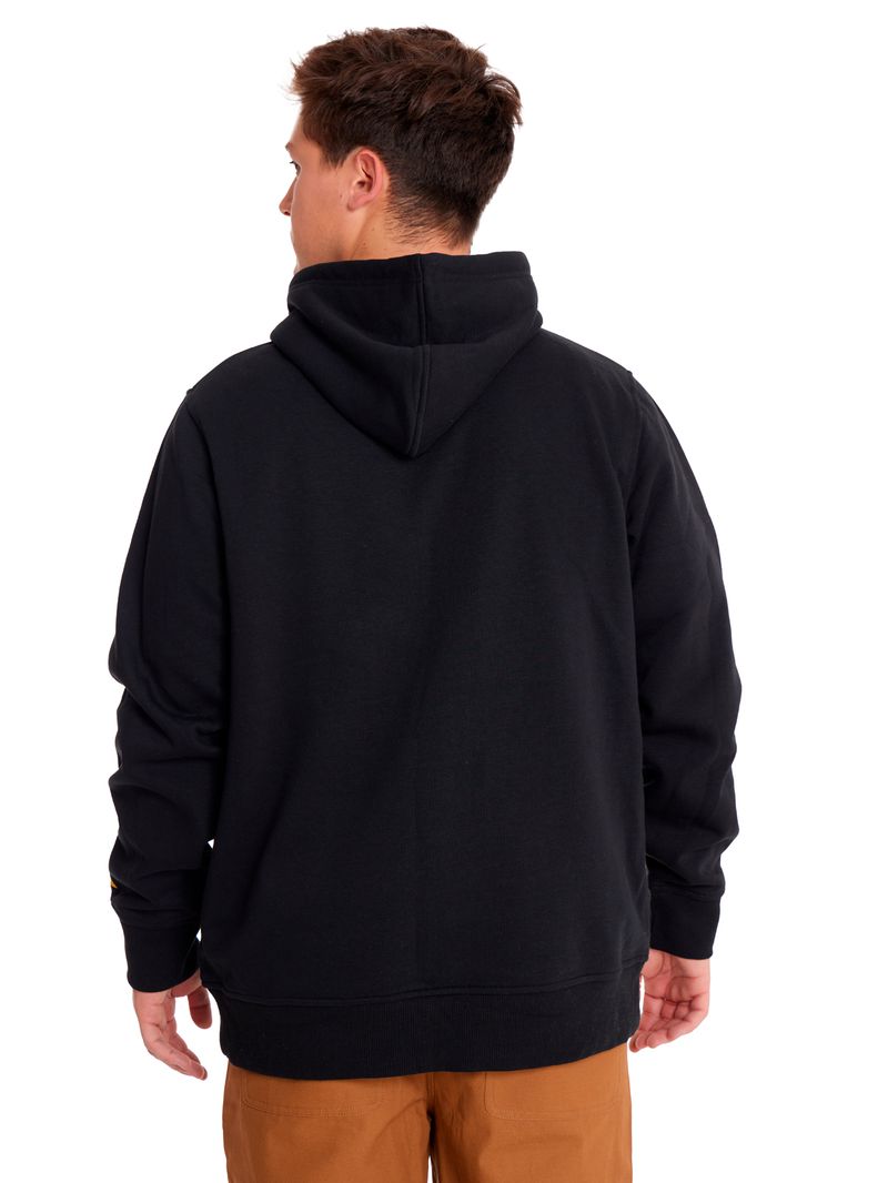 Poleron-Casual-Unisex-FLEECE-CAT-LOGO-PULLOVER-HOODIE-Negro-CAT