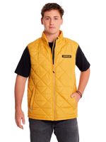 Chaqueta-Sin-manga-Casual-Hombre-MEDIUMWEIGHT-INSULATED-TRIANGLE-QUILTED-VEST-Amarillo-CAT