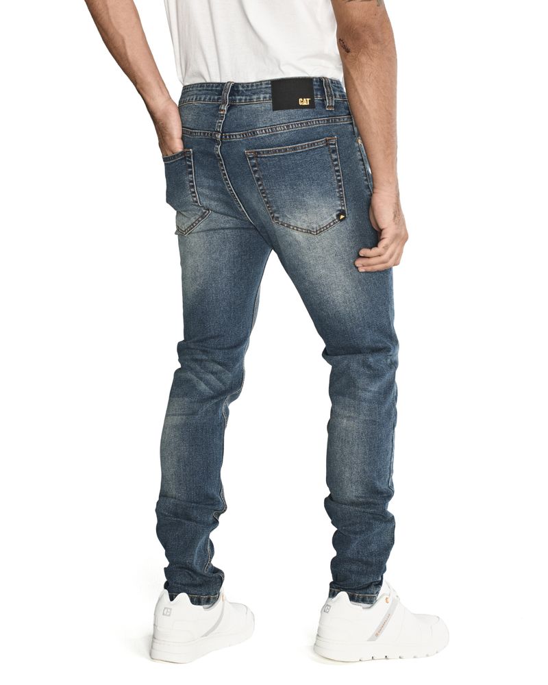 Jeans Casual Hombre TRIBLEND STRETCH DENIM SKINNY Azul CAT