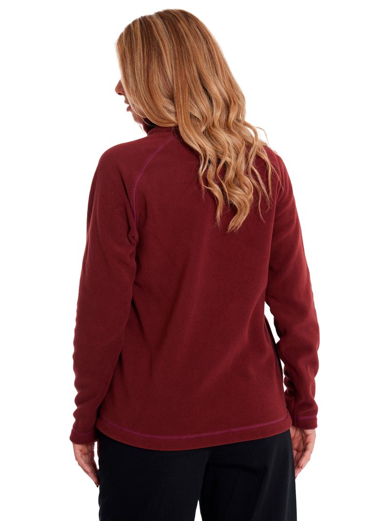 Polar-Casual-Mujer-W-POLAR-FLEECE-UTILITY-FULL-ZIP-JACKET-Rojo-CAT