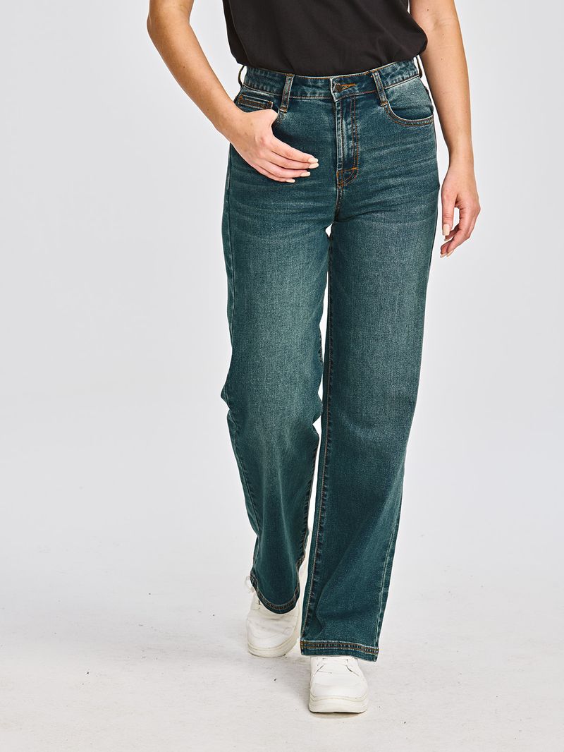 Jeans-Casual-Mujer-TRIBLEND-STRETCH-DENIM-WIDE-LEG-Azul-CAT