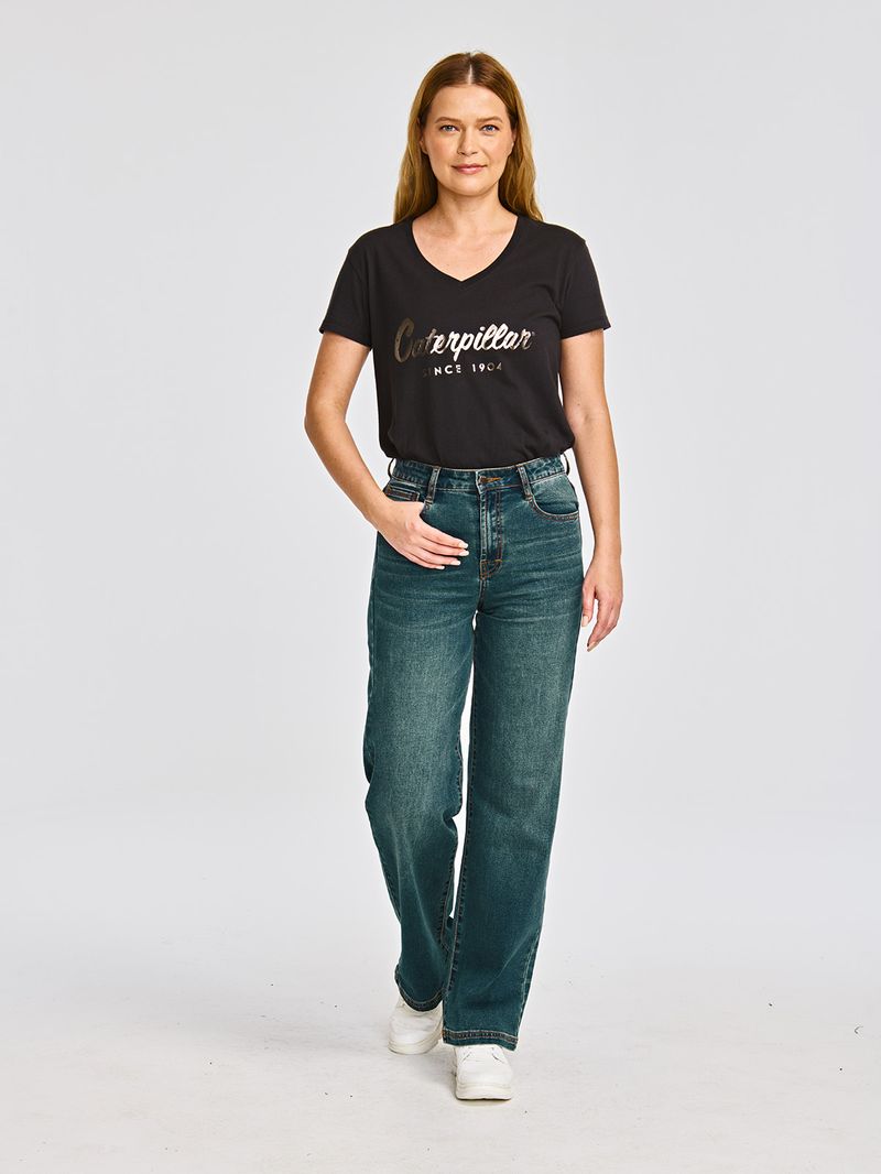 Jeans-Casual-Mujer-TRIBLEND-STRETCH-DENIM-WIDE-LEG-Azul-CAT