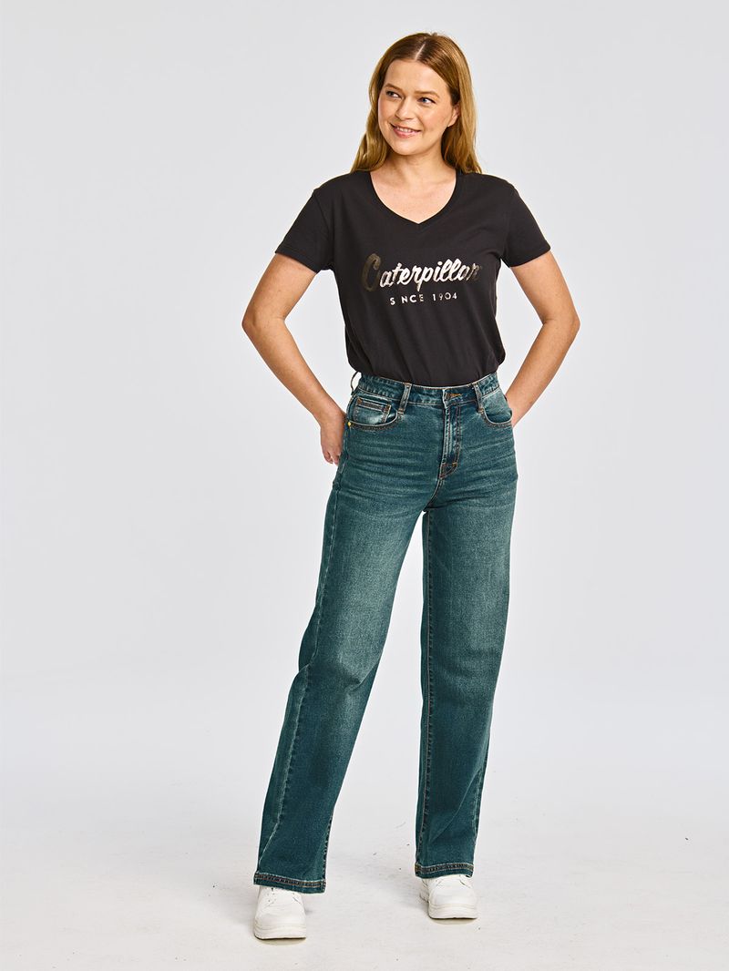 Jeans-Casual-Mujer-TRIBLEND-STRETCH-DENIM-WIDE-LEG-Azul-CAT