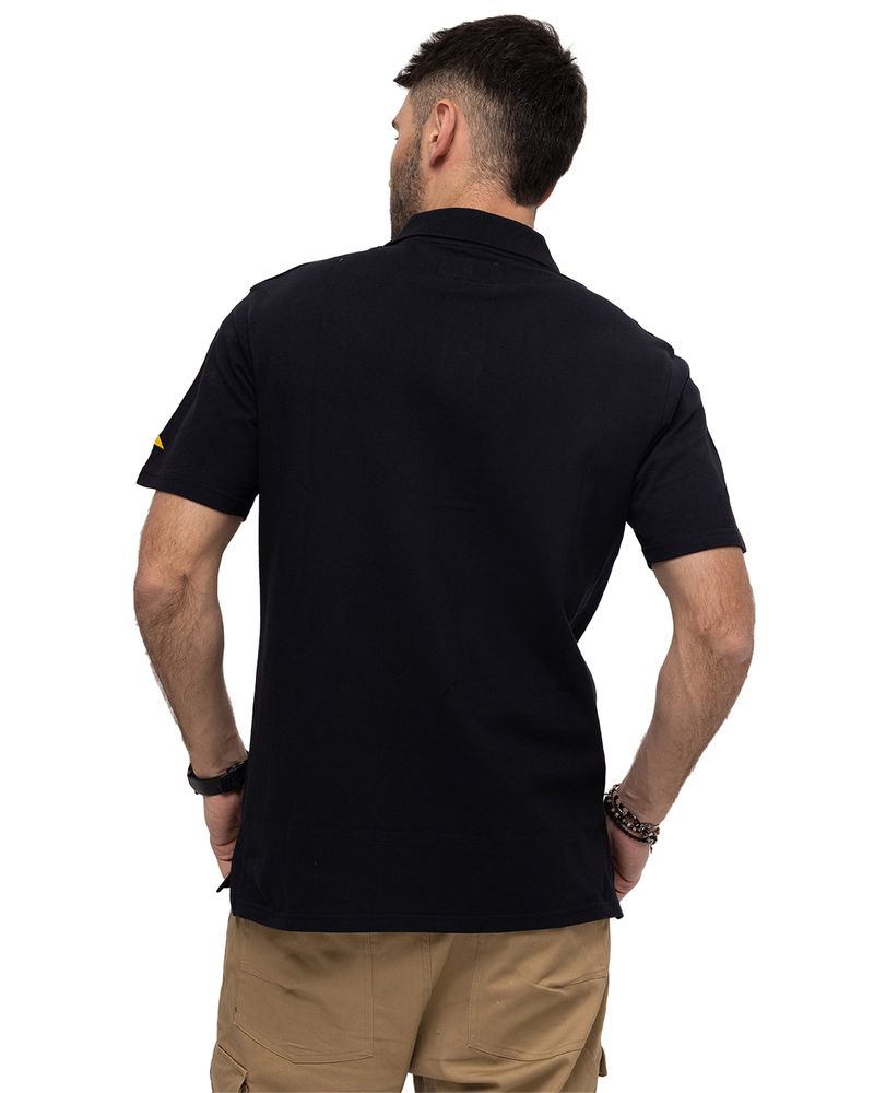 Polera Polo Casual Hombre CAT LOGO PIQUE POLO Negro CAT