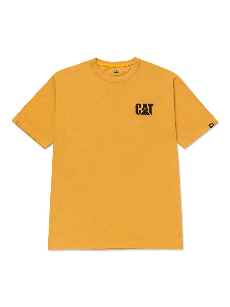 Polera-Manga-corta-Casual-Hombre-TRADEMARK-TEE-Amarillo-CAT