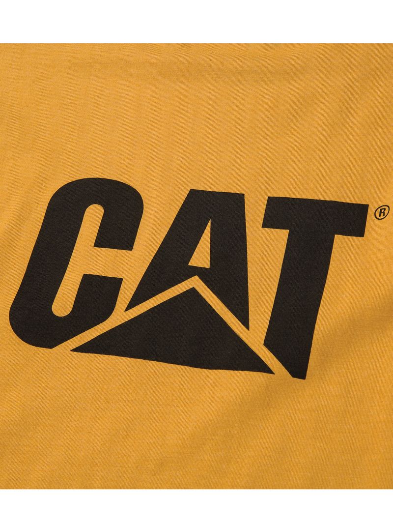 Polera-Manga-corta-Casual-Hombre-TRADEMARK-TEE-Amarillo-CAT