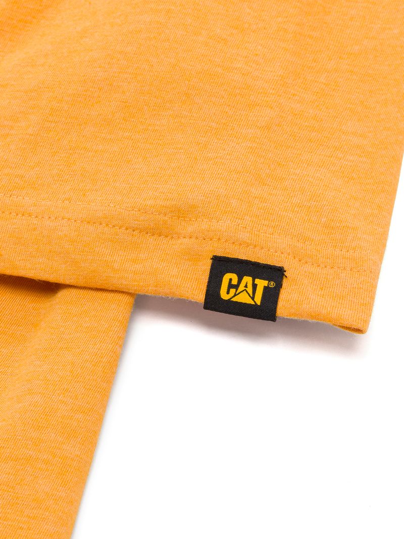 Polera-Manga-corta-Casual-Hombre-TRADEMARK-TEE-Amarillo-CAT