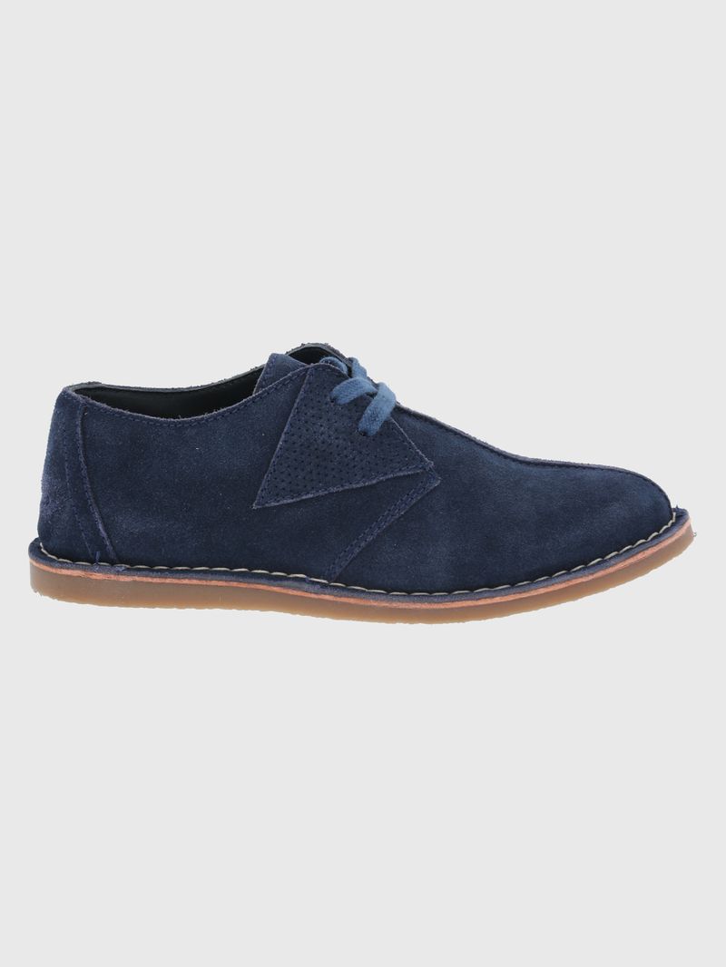 Zapato Cuero Niño Lynton Azul