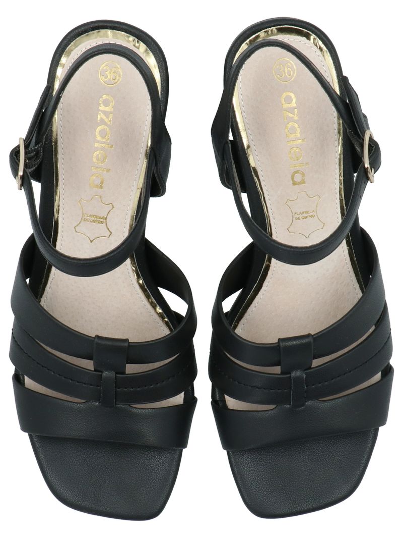 Sandalia Mujer Ignazio Negro Azaleia