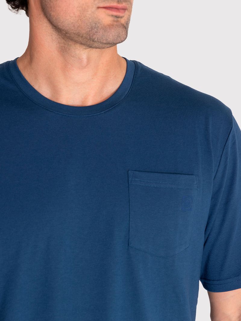 Polera-Hombre-Pocket-T-Shirt-Azul-Bsoul